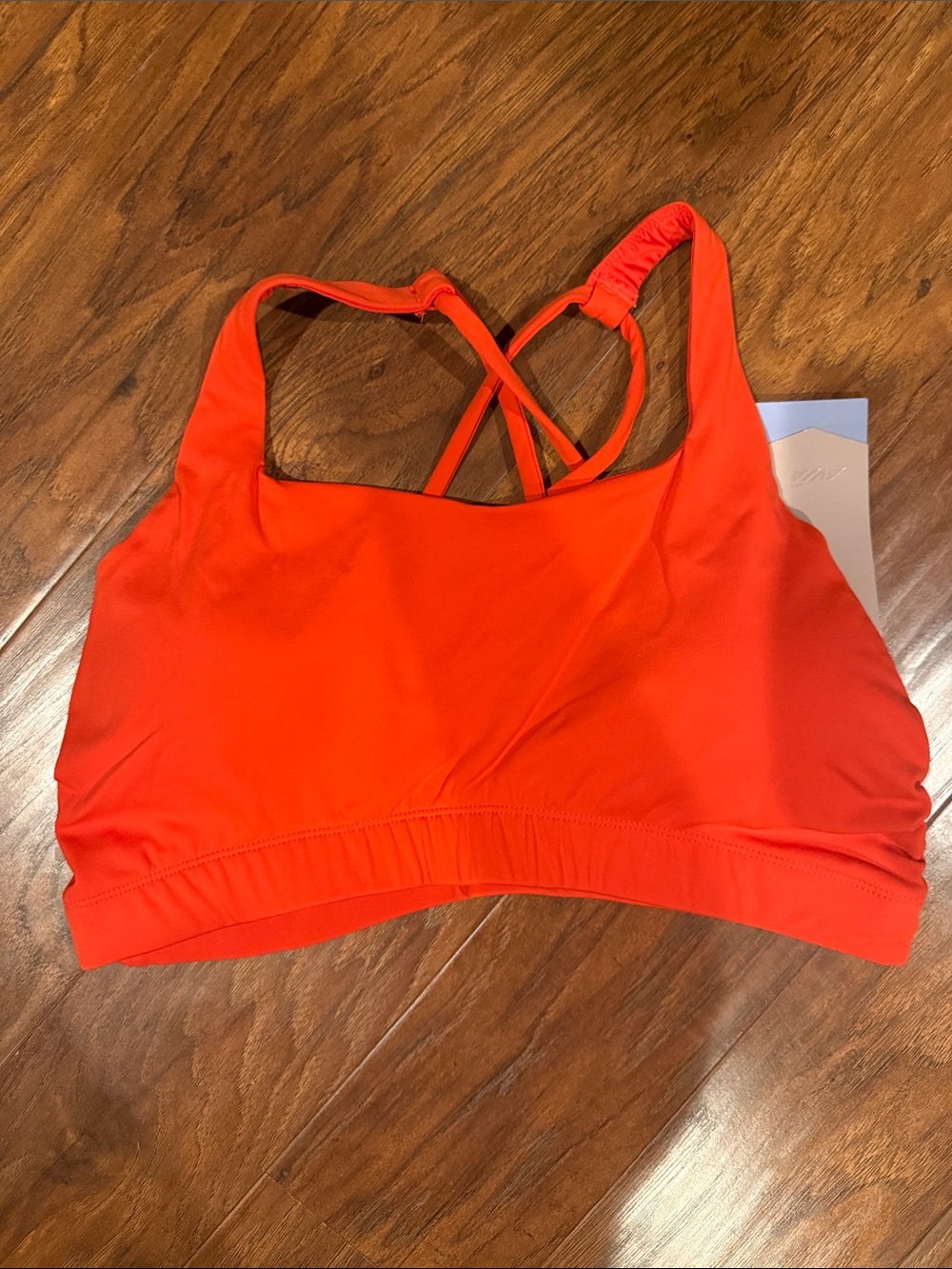 Avia Vibrant Orange Strappy Sports Bra